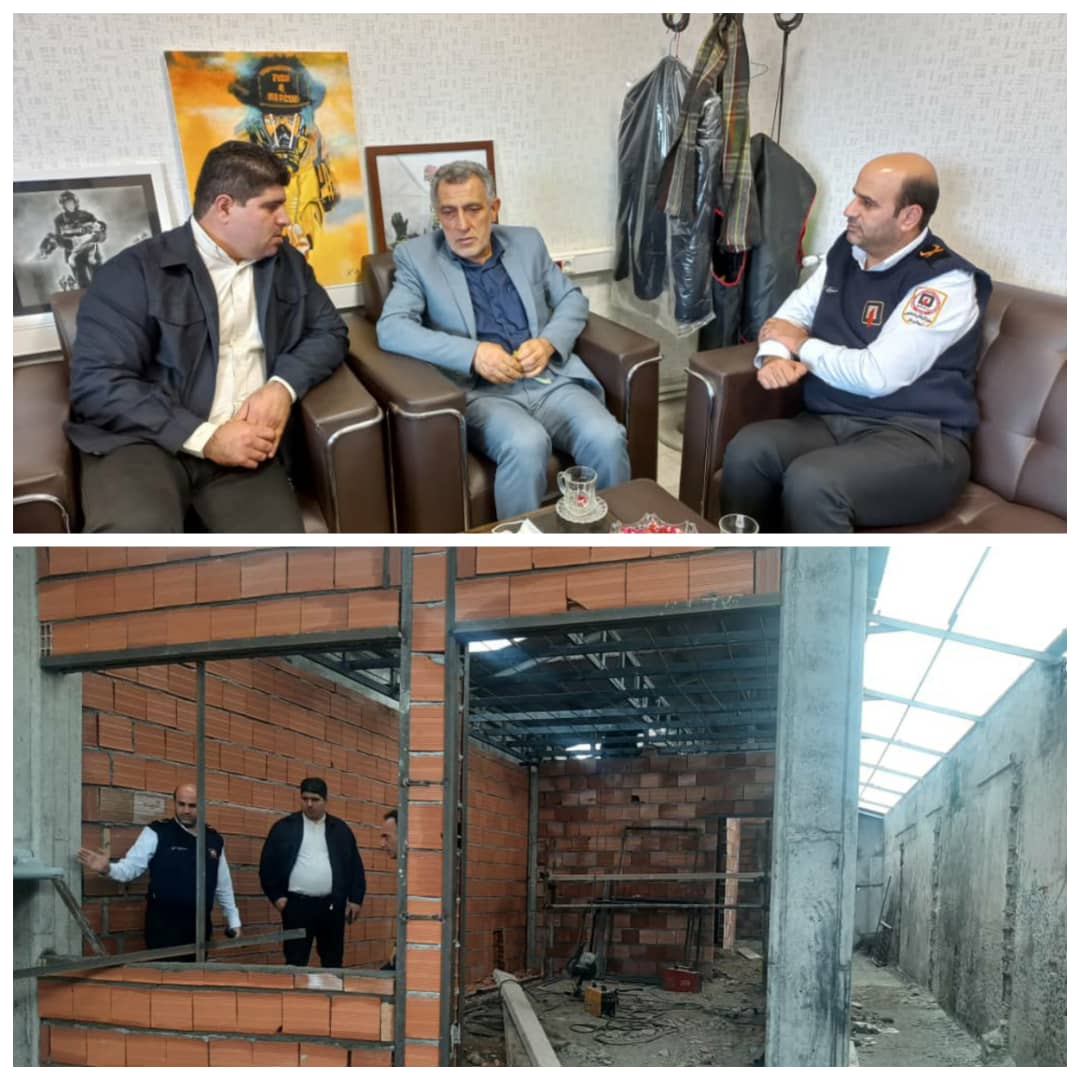 دیدار ریاست و عضو شورای اسلامی شهر با مدیرعامل سازمان آتش&zwnj;نشانی وخدمات ایمنی شهرداری بابل