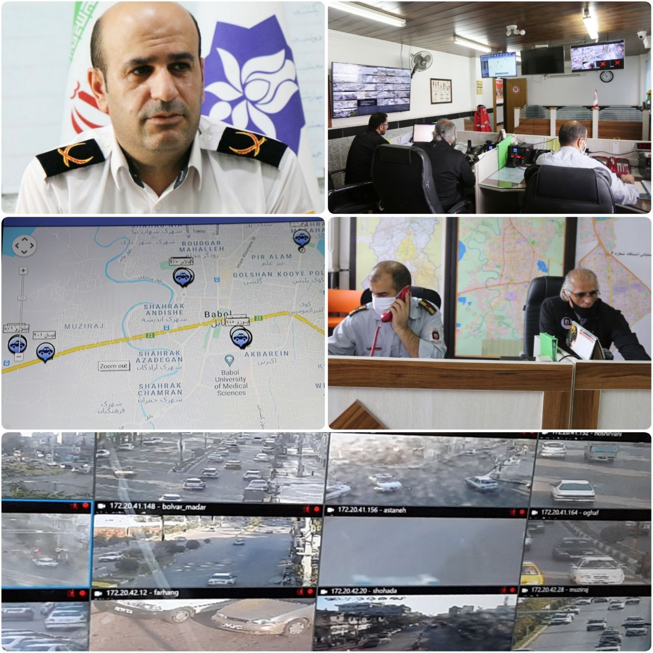  &zwj; &zwj; تجهیز ناوگان خودرویی به سیستم مکان یاب جی پی اس و راه اندازی سیستم  پایش تصویری شهری در سازمان آتش نشانی بابل